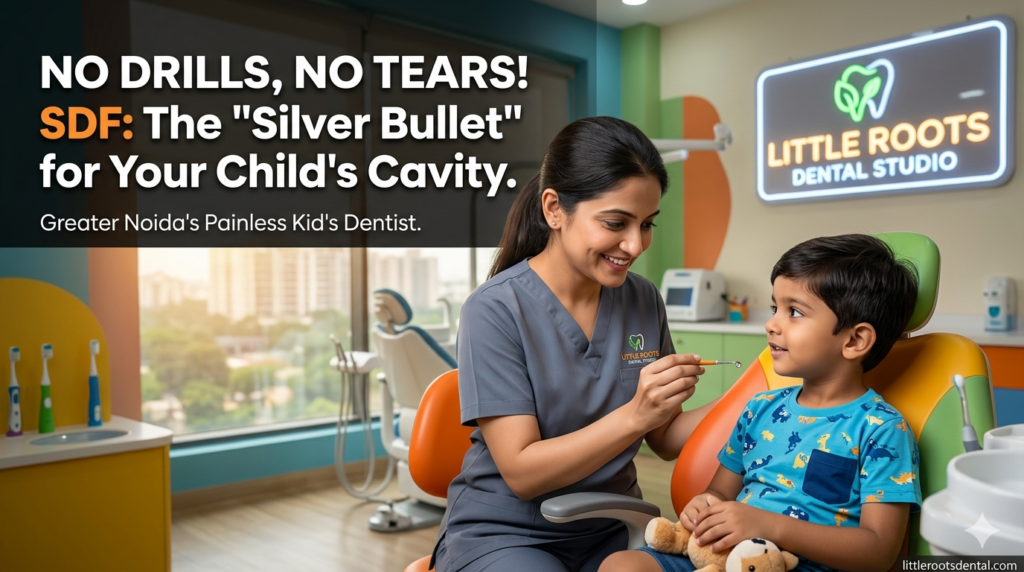 Pediatric Dentist Greater Noida - SDF Treatment for Kids.